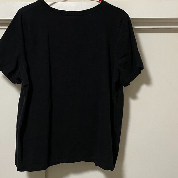 #12 Catherines black tunic/tee w/the words "Show me the many", size 1X - Picture 7 of 10